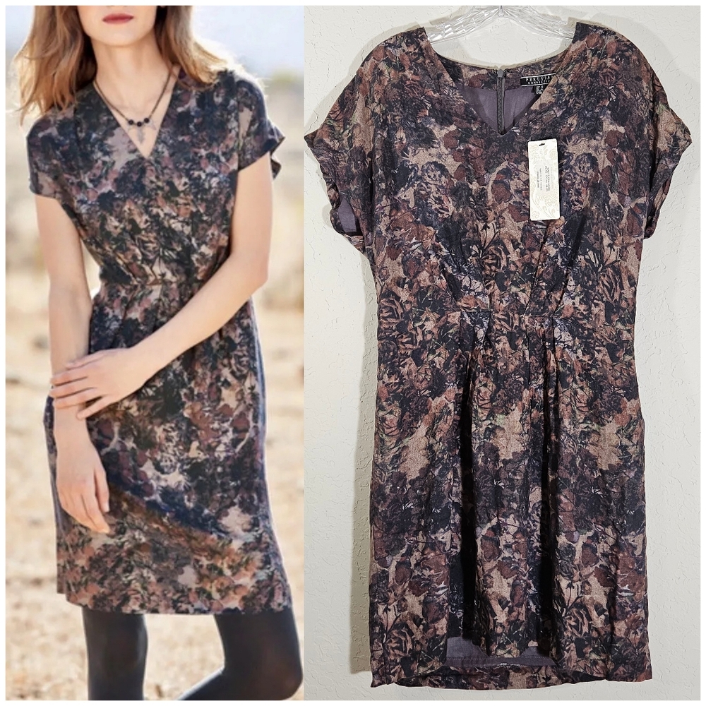 Peruvian Connection Dusky Floral Dress, SZ 10